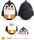 Flash Drive 5x16GB Thumb Drive Animals USB Flash Drive with Chain Bee Fox Owls Penguin Pen Drive Gift for School Kids and Students Valentine's Day...