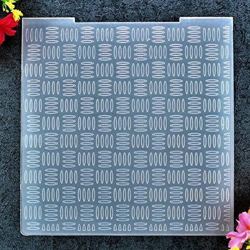 Kwan Crafts Pattern Plastic Embossing Folders for Card Making Scrapbooking and Other Paper Crafts, 15x15cm...
