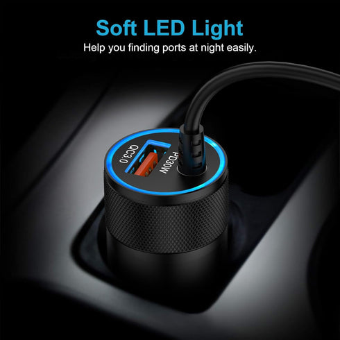 30W USB C Fast Car Charger for Samsung Galaxy Z Fold 6 Flip 6 S24 S23 S22 S21 S20+ S10e Ultra FE Plus 5G, Note 20 10, A55 A35 A25 A15 A14 A30 A05s...