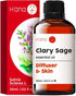 H’ana Clary Sage Essential Oil for Diffuser - 100% Natural Clary Sage Oil Essential Oil - Clary Sage Essential Oil for Skin, Hair & Aromatherapy (...