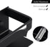 KES Spice Rack Organizer Kitchen Spice Rack Seasoning Organizer 16 Inch Aluminum Spice Holder Wall Mount Anodized Black 2 Pack, KSR401S40-BK-P2...