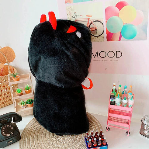 niannyyhouse Demon Clothes Suit 7.8in/20cm Plush Doll Clothes Shawl+ T-Shirt + Shorts 3-Piece Set Doll Dressup Black Robe...