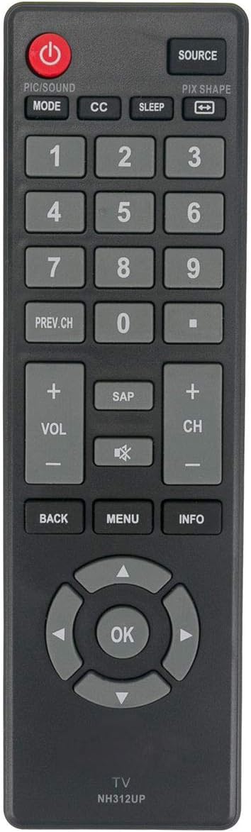 NH312UP Remote Control fit for Sanyo LCD LED HDTV TV FW55D25F FW40D36F FW43D25F FW32D06F FW50D36F FW50D48F FW43D47F FW40D48F FW40D36F-B FW32D08F F...