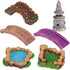 6 Pcs Miniature Fairy Garden Accessories, Mini Lighthouse Pond Lawn Bridge Fairy Garden Miniature Ornaments for Micro Landscape Yard...