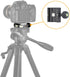 UTEBIT 50mm Quick Release Plate Clamp, Srca Swiss Clamp QR Clamp 3/8" with 1/4" Adapter &Bubble Level, Compatible for Tripod Ball Head...