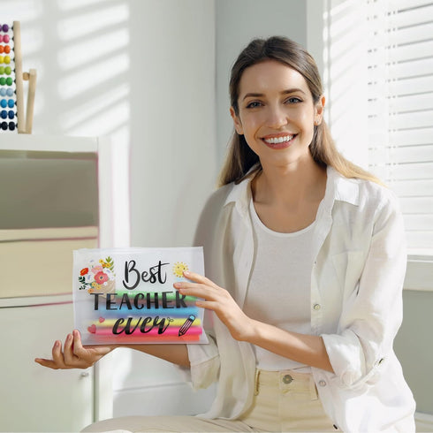 Cunno 60 Pcs Teacher Appreciation Gifts Bulk Small Teacher Survival Kit Bag Waterproof Makeup Pouch Cosmetic Pencil Bag Thank You Gifts for Women ...