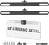 Stainless Steel License Plate Camera Mount,2PCS Backup Camera License Plate Mount,Universal Backup Camera Mount,Car Rear Camera License Plate Brac...
