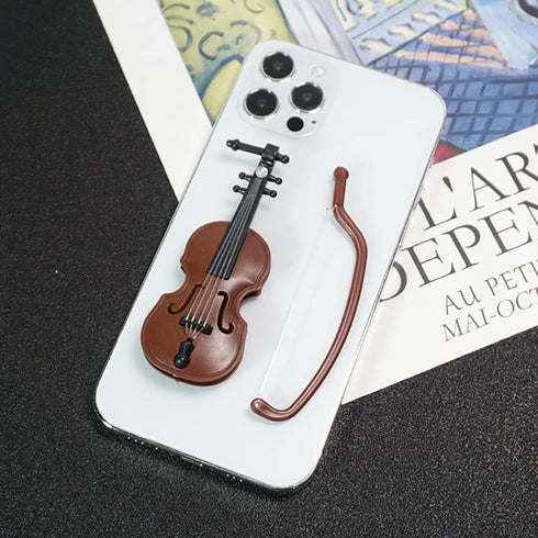 BESTOYARD 20 Sets Miniature Violin Tiny Violin Mini Musical Instrument Miniature Violin Model Dollhouse Furniture Crafts Ornament for Dollhouse Fa...