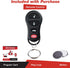 KeylessOption Keyless Remote Fob Uncut Ignition Car Key for Jeep Liberty, Stratus, Intrepid GQ43VT17T, 04602260...
