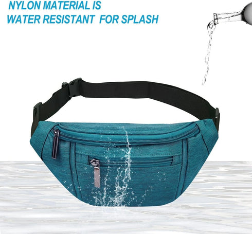 Fanny Pack for Men Women,Crossbody Waist Bag Pack,Belt Bag for Travel Walking Running Hiking Cycling,Easy Carry Any Phone,Wallet (Green)...