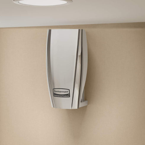Rubbermaid Commercial Products 1793548 TCell Automated Odor-Controlling Aerosol Air Care System, Fanless, Chrome, 5.9" x 2.9"...