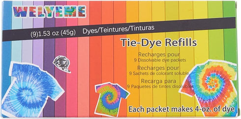 Tie-Dye Refills 9 Packets (Rainbow)...