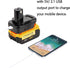 for Dewalt & for Milwaukee to Ryobi Battery Adapter, Fit for Dewalt 18v-20v & for Milwaukee 18v M18 Lithium Batteries, DM18RL converter use for Ry...