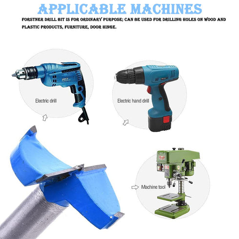Utoolmart Forstner Drill Bit, 100mm Cemented Carbide Wood Cutter Tool, Hex Shank Woodworking Hole Saw Cutter, 80mm Length Woodworking Hole Boring ...