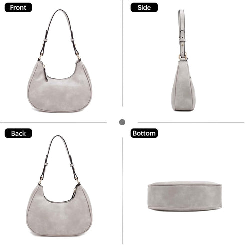 LA TERRE Small Crescent Shoulder Bag Under the Arm Purse Handbag for Women...