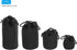 PATIKIL Camera Lens Bag Set, 4 Pcs Drawstring Lens Pouch with Thick Protective Neoprene, Lens Case for DSLR Camera Lens, Water Coffee Cups Black...