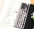 Bullet Journal Stencil Set,Ruler Drawing Painting Hollow Template Icon Tools DIY Kit for Scrapbook Album Card Planner Journal Making(Stainless Ste...