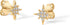 PAVOI 14K Gold Plated Cubic Zirconia Star Stud Earrings for Women | Gold Starburst Earring Pair...