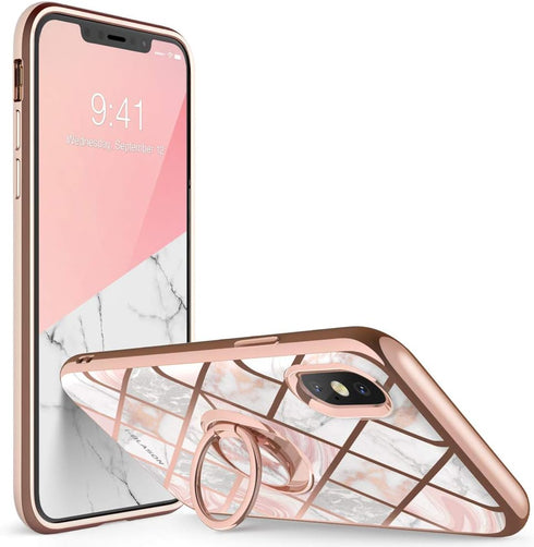 i-Blason Cosmo Snap Case Designed for iPhone Xs Max (2018 Release), Slim with Built-in 360° Rotatable Ring Holder Kickstand Supports Car Mount (Ma...