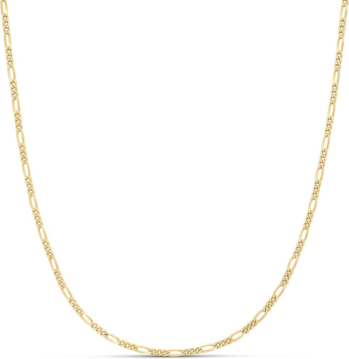 Amazon Essentials 14k Gold or Sterling Silver Plated Figaro Chain 16", 18", 20", or 24"...