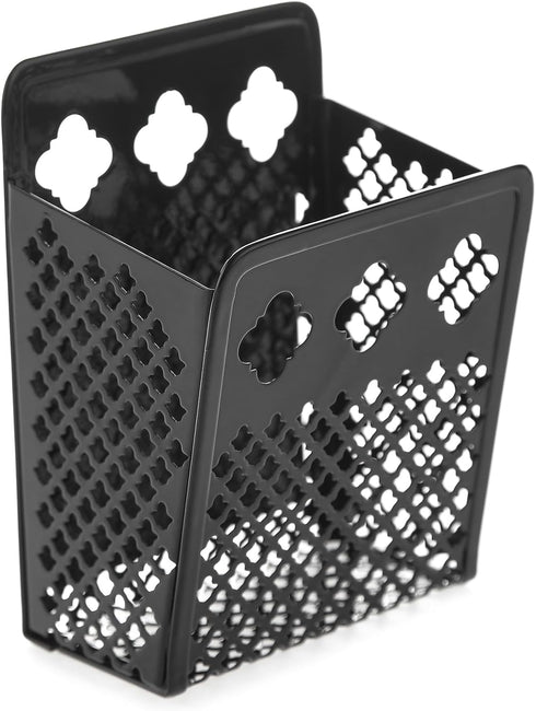 Magnetic Pen Holder, Mesh Metal Strong Magnet Dry Erase Marker Holder Pencil Organizer Small Items Basket for Refrigerator, Whiteboard, Locker Acc...