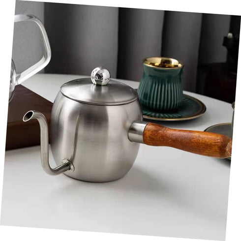 Coffee Pot Gooseneck Teapot Pouring Kettle Espresso Japanese Tea Pots Small Kettle Camping Accessories Gooseneck Kettle Stove Top Concentrate Offi...