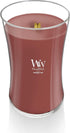 WoodWick Large Hourglass Candle Cinnamon Chai - Premium Soy Blend Wax Pluswick Innovation Wood Wick Made in USA...