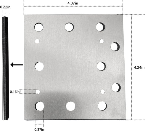 44-66-0475 Aluminum Plate w/Cushion Compatible With Milwaukee Electric Tools...
