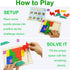 2 Pack Wooden Puzzle Blocks Geometric Tangram + Russian Blocks Puzzle for Kids & Adults, Intelligence Brain Teasers Toy Wooden Puzzle for All Ages...