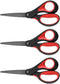 LIVINGO 8" Premium Scissors for Office, Multipurpose Titanium Non-Stick Craft Scissors for DIY, Sharp Stainless Steel Blades Comfort Grip, 3 Pack...