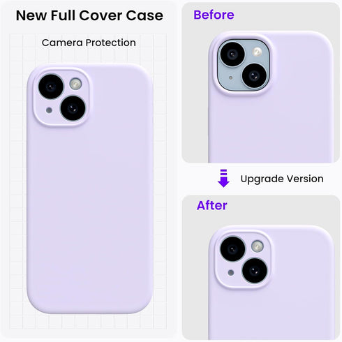ORNARTO Compatible with iPhone 15 Case Shockproof with Screen Protectors, Waterproof Liquid Silicone Rubber Full Cover Protective Case for iPhone ...