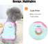 Dog Clothing Donut Pattern Cute Sleeveless Pet Vest Trendy and Comfortable Small Dog Clothes Sweet Style Perfect for Summer Walks and Playtime Sui...