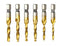 Titanium Combination Tap Drill Bit Set 6 Pcs Multi-Function Bit Set...