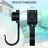 EV Charger Holder for SAE J1772 Charger, 1 Pice Wall-Mount Electric Vehicle Charger Holster with Hook for J1772 Connector, 3 pcs Screws, 3 pcs Wal...