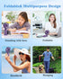 Hand Held Fan,Mini Portable Fan Rechargeable,USB Small Desk Battery Tiny Necklace Cute Cordless Lanyard Hanging Neck Fan,Personal Fan Handheld,5 S...