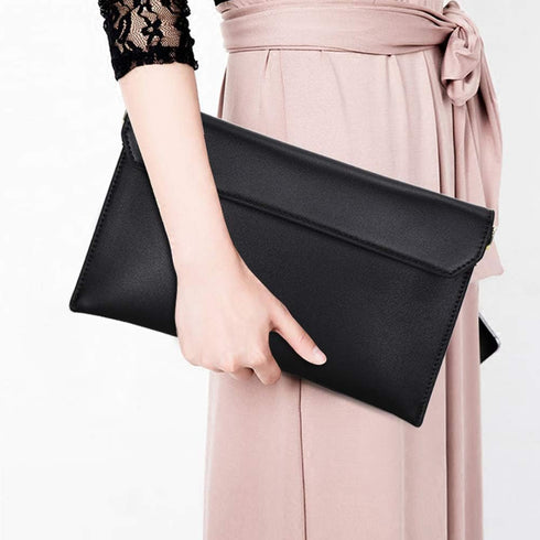 Covelin Women's Wristlet Clutch Handbag Qaulity Leather Envelope Evening Shoulder Bags...