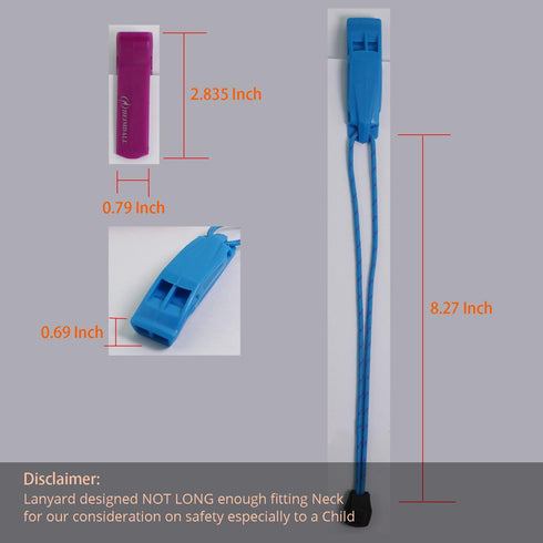 HEIMDALL Emergency Whistle with Lanyard for Safety Boating Camping Hiking Hunting Survival Rescue Signaling...
