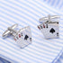 Ace Cufflinks for Men, Lucky Poker Playing Cards Cufflinks, Ace of Spade Cuff Links, Four Aces Shirt Tuxedo Cufflinks, Punk Rock Casino Cards Cuff...