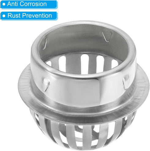 PATIKIL Dome Gutter Guard Filter, 304 Stainless Steel Downspout Strainer, Anti-Blocking Outdoor Gutter Cleaning Tool for Stops Leaves Debris, Fits...
