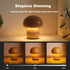LED Creative Mushroom Table Lamp, Wood Desk Lamp, Bedroom Bedside Night Light, Dimmable Led Lighting, Creative Home Decor Table Lamp, Unique House...