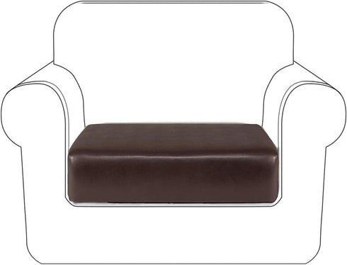 Faux Leather Couch Cushion Covers, Waterproof Sofa Cushion Slipcovers, Elastic RV Chair Seat Covers for Settee Seater, PU Leather Sofa Slipcovers ...