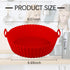 Air Fryer Silicone Pot, Air Fryer Silicone Basket Bowl, Silicone Baking Tray Pots for 3 to 5 Qt for Air fryer Oven Reusable Baking Tray Oven Acces...
