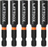 5PCS Magnetic Drill Bit Extension Set, 1/4" Hex Shank Extension Socket Drill Bit Holder Drill Bit Extender for Power Tools Impact Driver Drill, 2....
