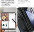 Miimall Slim Fit for Z Fold 6 Case with S Pen & Pen Holder, Tempered Glass Screen Protector Kickstand Hinge Protector Shockproof Luxury Comfortabl...