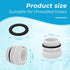4560 Pool Hose Conversion Kit Compatible with Intex Pool Filter Pump Hose Adapter fit for Intex Pool 40mm to 1 1/2 Inch Conversion Kit - White, 6 ...