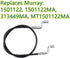 1501122MA Front Drive Lower Cable for Craftsman Murray 1501122 313449MA MT1501122MA Snowblowers (2 Pack)...