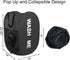 2Pack Mesh Pop Up Laundry Hamper, Foldable Laundry Basket with Side Pocket for Nursery Room, Laundry Room, Travel, Cruise (Black+Blue)...