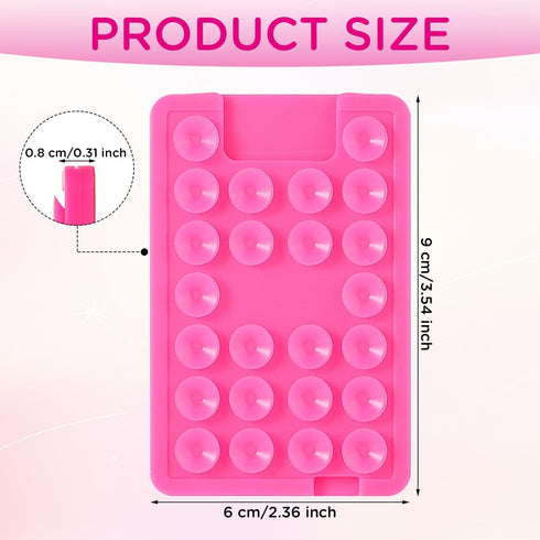 Sticky Phone Case Mount, Reusable Suction Cup Phone Case Holder Suction Phone Case Adhesive Phone Case Mount Mat Mobile Holder Accessory for Selfi...