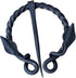 Hand-Forged Brooch Medieval Design Twisted O Shape Leaf Design | Brooch With Clock Pin Unisex For Cloak Shawl And Scarf...