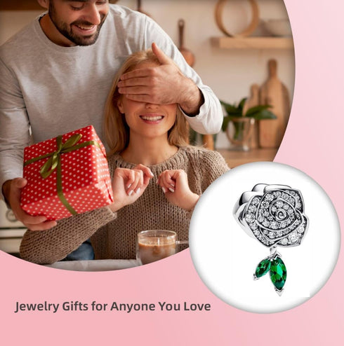 Mom Love Charms for Bracelets Family Gold Beads Dangle Pendants Mother's Day Present for Women...